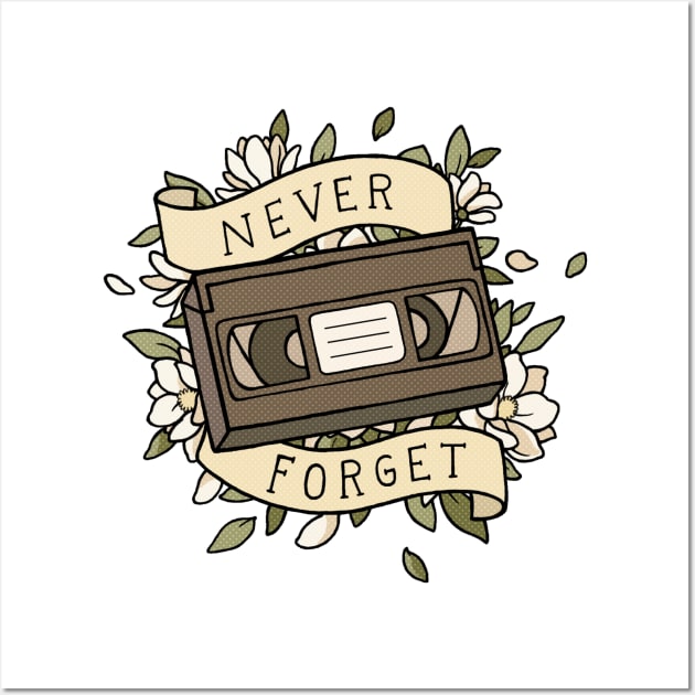 VHS: Never forget Wall Art by koomalaama